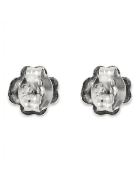 Orecchini Argento Rodiato Quadrifoglio Smaltato Blu E Celeste [1c0eb759]