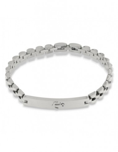 Bracciale Acciaio Piastra Centrale Ancora Maglia Jubilee [fa35668c]