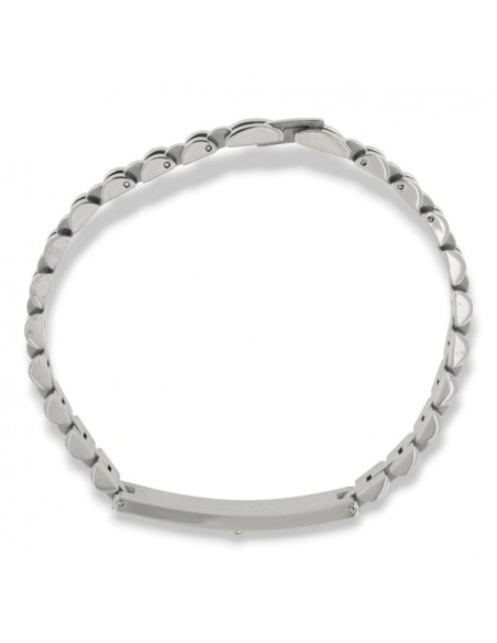 Bracciale Acciaio Piastra Centrale Ancora Maglia Jubilee [4d28a788]