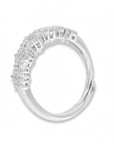 Anello Argento Rodiato Riviera Magic Zirconi Bianchi [1bef8727]
