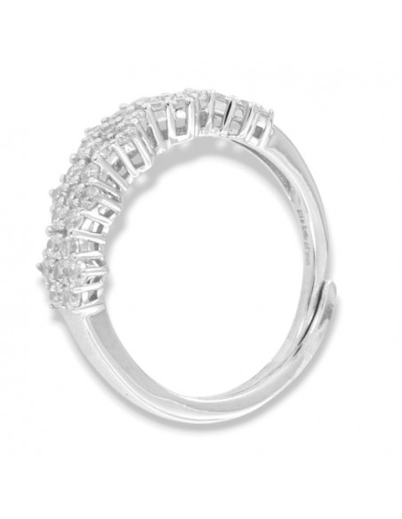 Anello Argento Rodiato Riviera Magic Zirconi Bianchi [1bef8727]