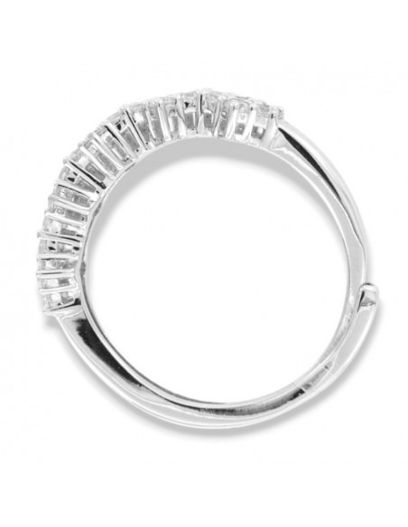 Anello Argento Rodiato Riviera Magic Zirconi Bianchi [acf24623]