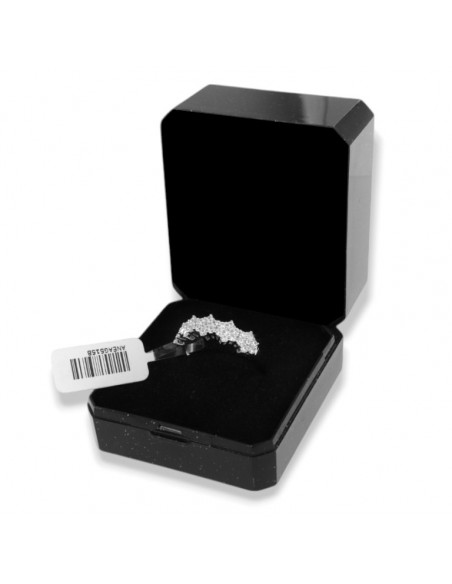 Anello Argento Rodiato Riviera Magic Zirconi Bianchi [c2c9c42a]