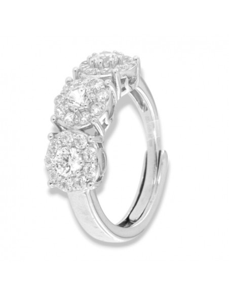 Anello Argento Rodiato Trilogy Magic Gambo Regolabile [fab45d68]