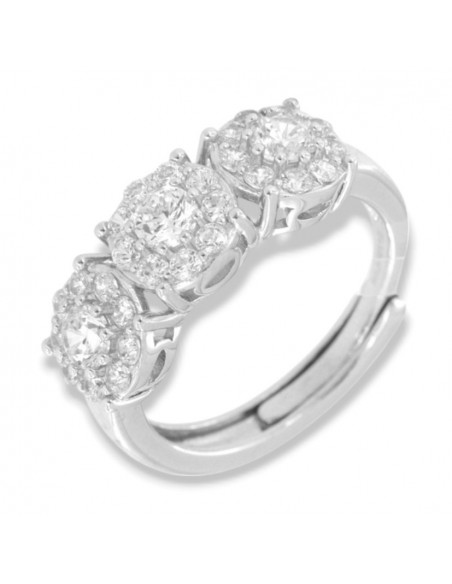 Anello Argento Rodiato Trilogy Magic Gambo Regolabile [502ea4dc]