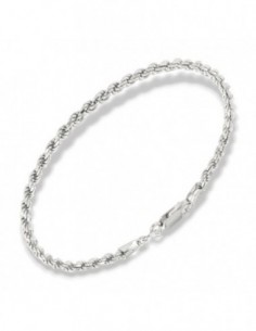 Bracciale Argento Rodiato Maglia Rope 5,50Gr [be389fa7]