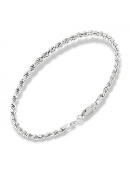 Bracciale Argento Rodiato Maglia Rope 5,50Gr [be389fa7]