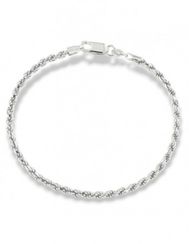 Bracciale Argento Rodiato Maglia Rope 5,50Gr [e9412360]