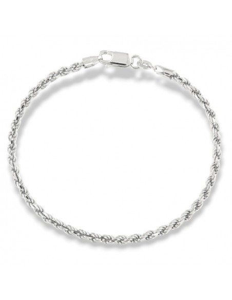 Bracciale Argento Rodiato Maglia Rope 5,50Gr [e9412360]