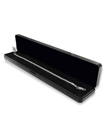 Bracciale Argento Rodiato Maglia Rope 5,50Gr [3067606d]