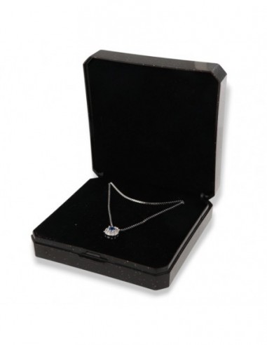 Collana Argento Rodiato Punto Luce Magic Blu 3MM [4ba4de1e]