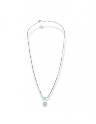 Collana Argento Rodiato Principessa Celeste Goccia [be10e024]