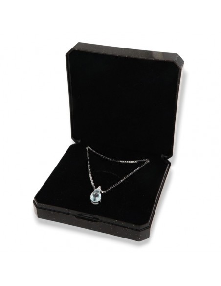 Collana Argento Rodiato Principessa Celeste Goccia [090d2120]