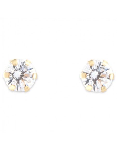 Orecchini Oro Giallo Punto Luce Filigranato 5MM [03a8f54d]
