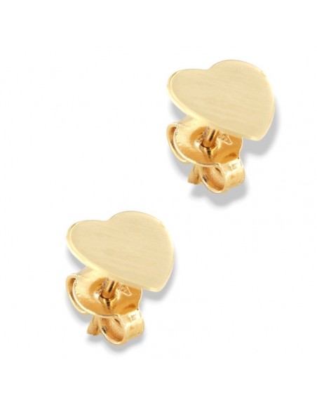 Orecchini Oro Giallo Cuore Piatto [e5ee5ef3]