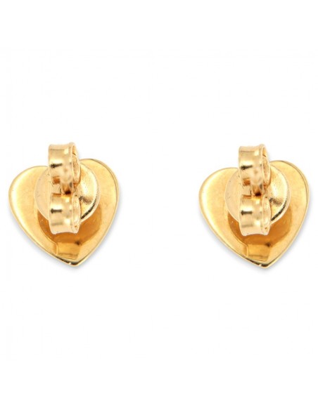 Orecchini Oro Giallo Cuore Piatto [e0be19ed]