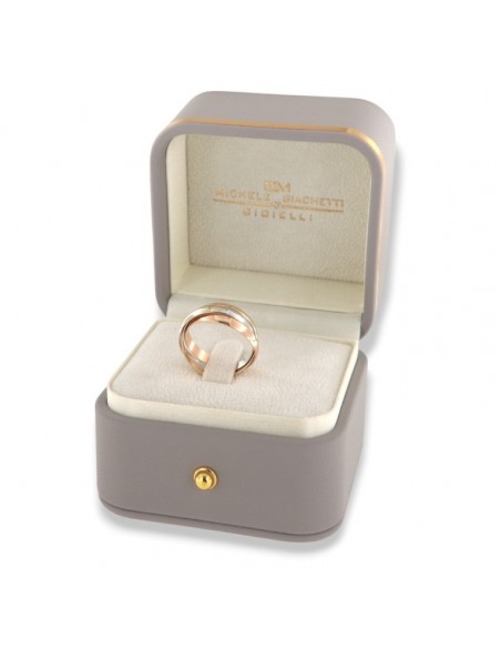 Anello Oro Tre Colori Fedi Intrecciate 4,35 Grammi [b06b18a8]