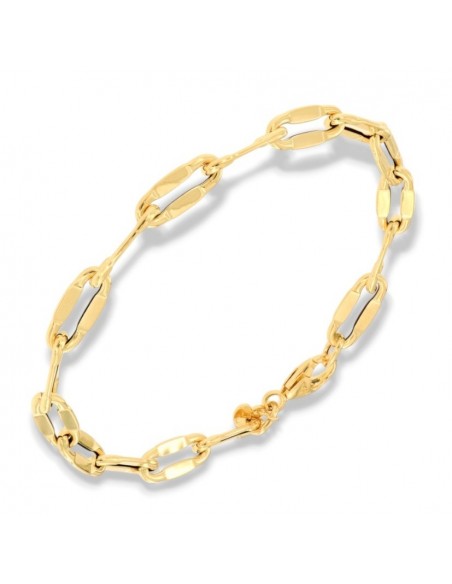 Bracciale Oro Giallo Maglia Ovale Specchiata [ca047e98]