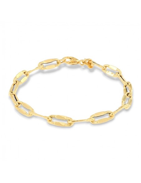 Bracciale Oro Giallo Maglia Ovale Specchiata [8df78b14]