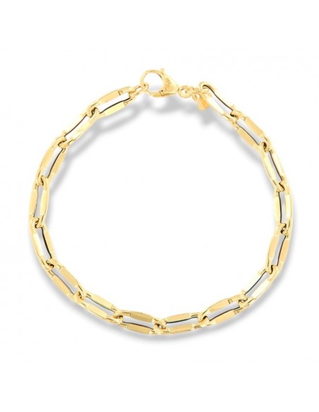 Bracciale Oro Giallo Maglia Ovale Specchiata [3aea4a10]