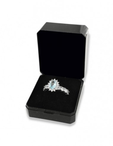 Anello Argento Rodiato Riviera Principessa Celeste [fe0fcde6]