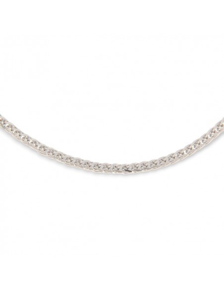 Collana Oro Bianco Quadrispiga 3,12GR [7c7745e0]