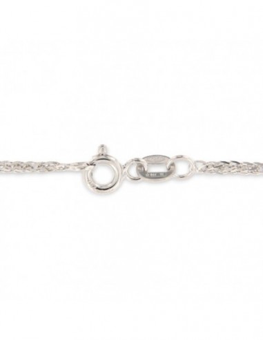 Collana Oro Bianco Quadrispiga 3,12GR [ce3ac3fa]