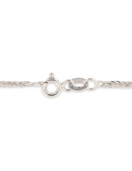 Collana Oro Bianco Quadrispiga 3,12GR [ce3ac3fa]