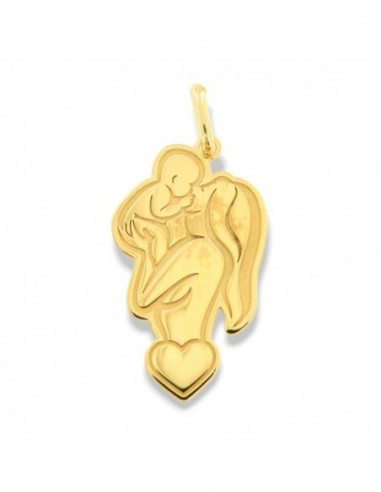 Ciondolo Argento Dorato Madre Con Neonato [18f514ac]