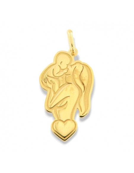 Ciondolo Argento Dorato Madre Con Neonato [18f514ac]