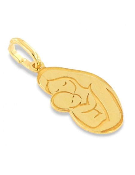 Ciondolo Argento Dorato Madre Con Neonato [d2973f0c]