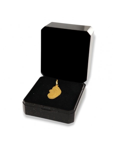 Ciondolo Argento Dorato Madre Con Neonato [60dab916]