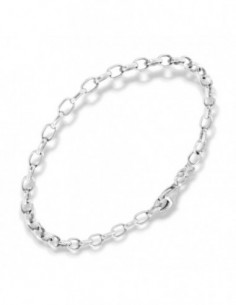 Bracciale Argento Rodiato Ovalina Rollo [9f74c3e0]