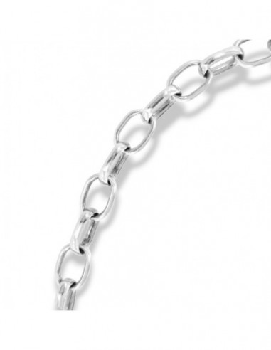 Bracciale Argento Rodiato Ovalina Rollo [0e2e960d]