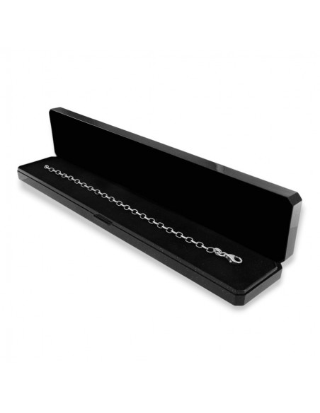 Bracciale Argento Rodiato Ovalina Rollo [6545531a]