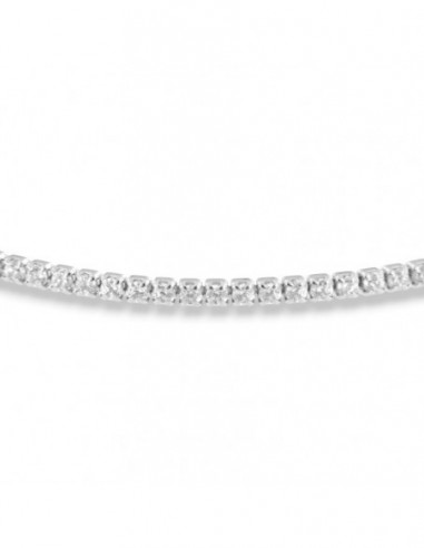 Bracciale Argento Tennis Morbido Zirconi Bianchi 1,50MM [cfc600f9]