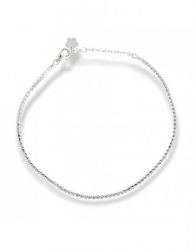 Bracciale Argento Tennis Morbido Zirconi Bianchi 1,50MM [7d8b86e3]