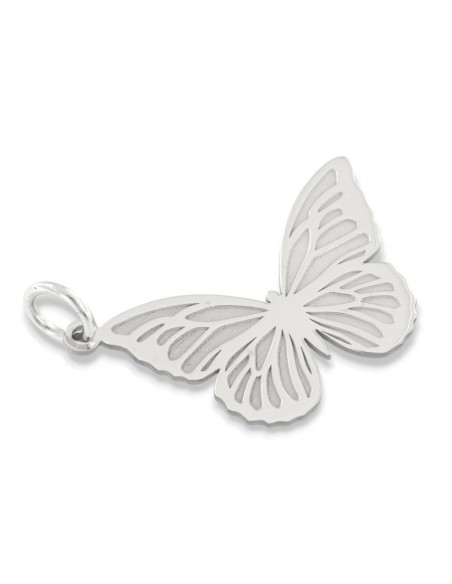 Ciondolo Argento Rodiato Farfalla [804b27b7]
