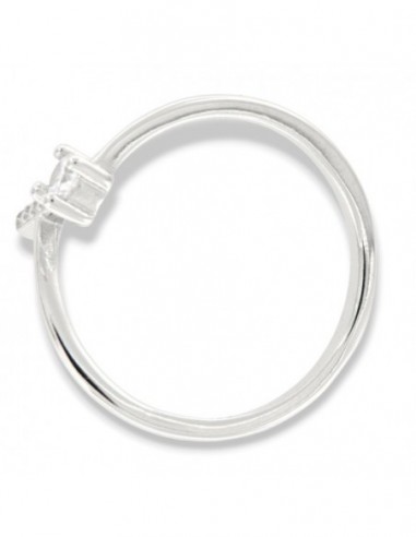 Anello Argento Rodiato Lettera I Punto Luce [5f61a5e3]