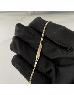 Bracciale Oro Giallo Neonato Piastra Centrale [7d19bf9c] 2