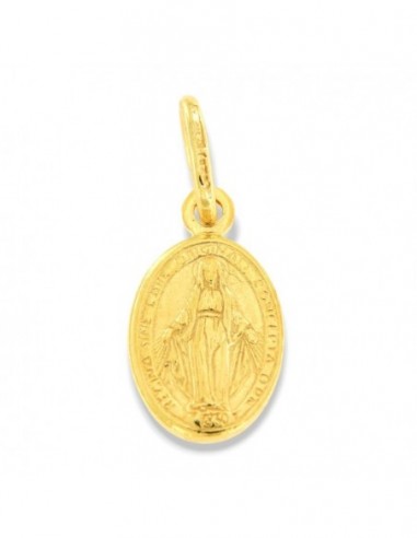 Ciondolo Argento Dorato Madonna Miracolosa 1GR [a9666cc4]