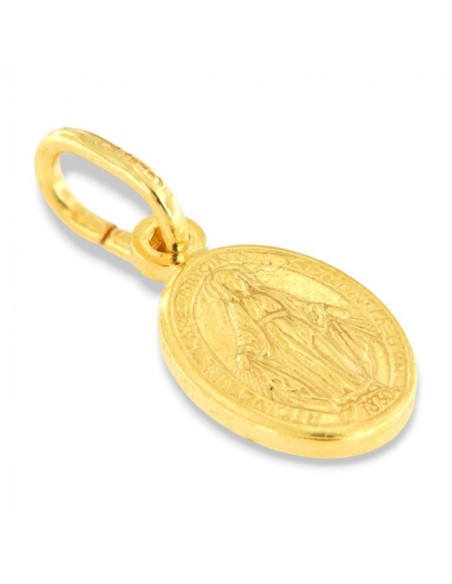 Ciondolo Argento Dorato Madonna Miracolosa 1GR [32d247b3]