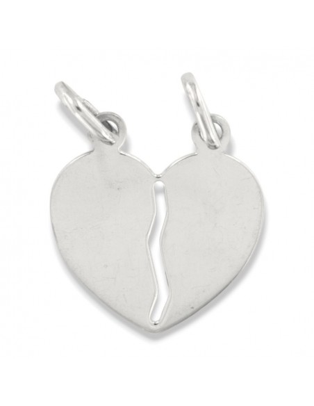 Ciondolo Argento Rodiato Cuore Divisibile [aa155b61]
