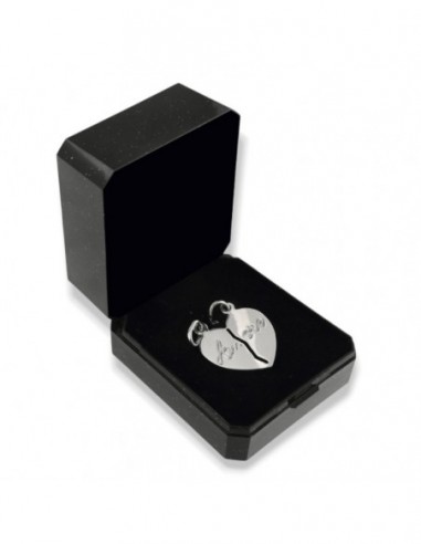 Ciondolo Argento Rodiato Cuore Divisibile [1d089a65]