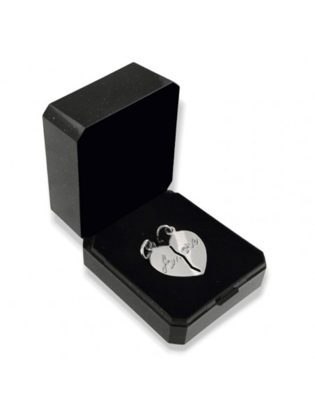 Ciondolo Argento Rodiato Cuore Divisibile [1d089a65]