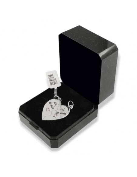 Ciondolo Argento Rodiato Cuore Divisibile [df78da49]