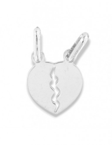 Ciondolo Argento Rodiato Cuore Divisibile 16MM [92699e1d]