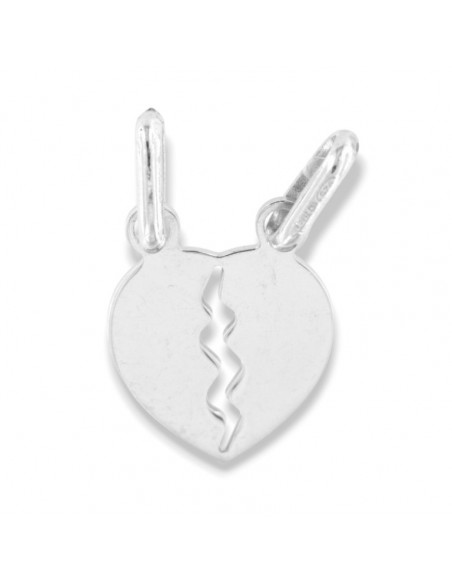 Ciondolo Argento Rodiato Cuore Divisibile 16MM [92699e1d]