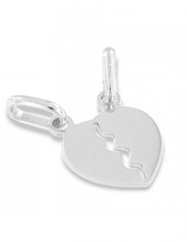 Ciondolo Argento Rodiato Cuore Divisibile 16MM [1cb98cb7]