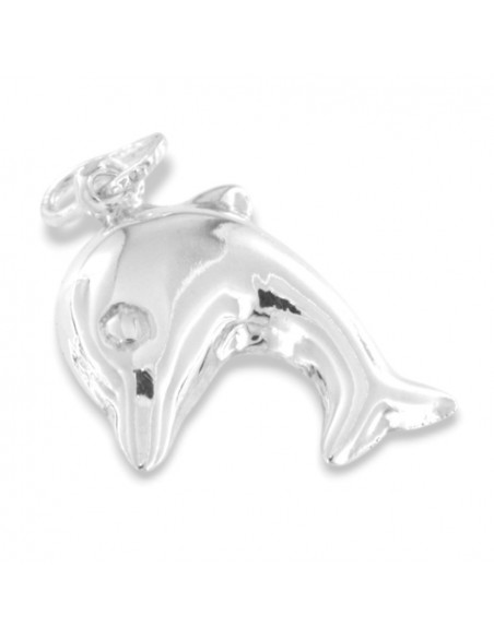 Ciondolo Argento Rodiato Delfino 3D [7059af63]